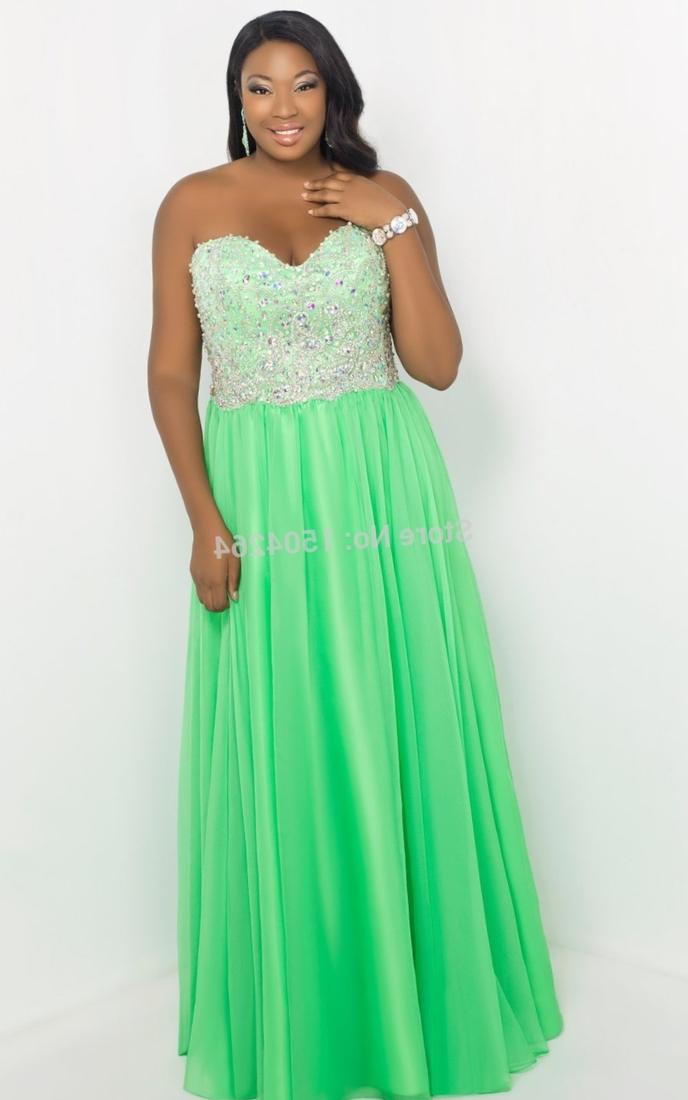 Green plus size prom dresses PlusLook.eu Collection