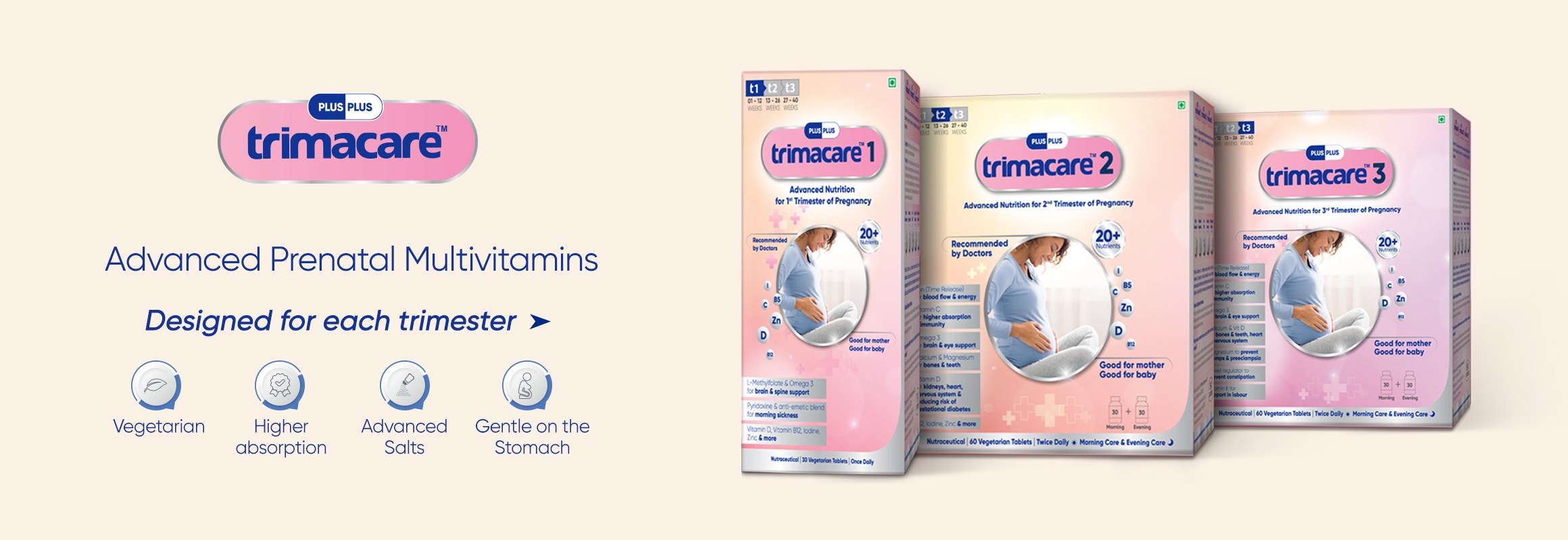 Trimacare Prenatal Multivitamin Tablets for Women Multivitamin