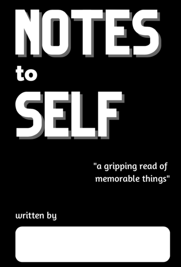 Notes To Self pocket notebook to keep a note of your notes