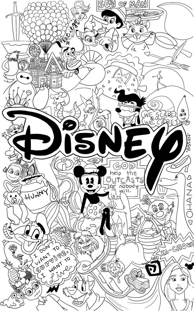 DISNEY COLLAGE Art Amino
