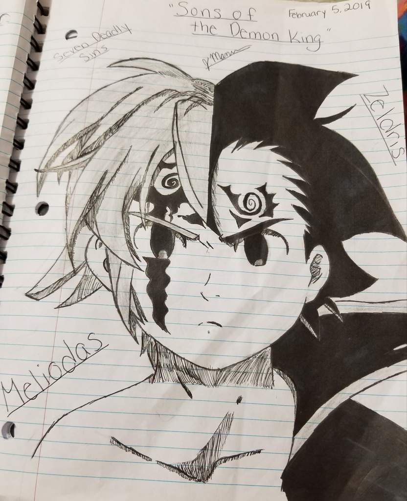 Orasnap Drawing Meliodas Zeldris