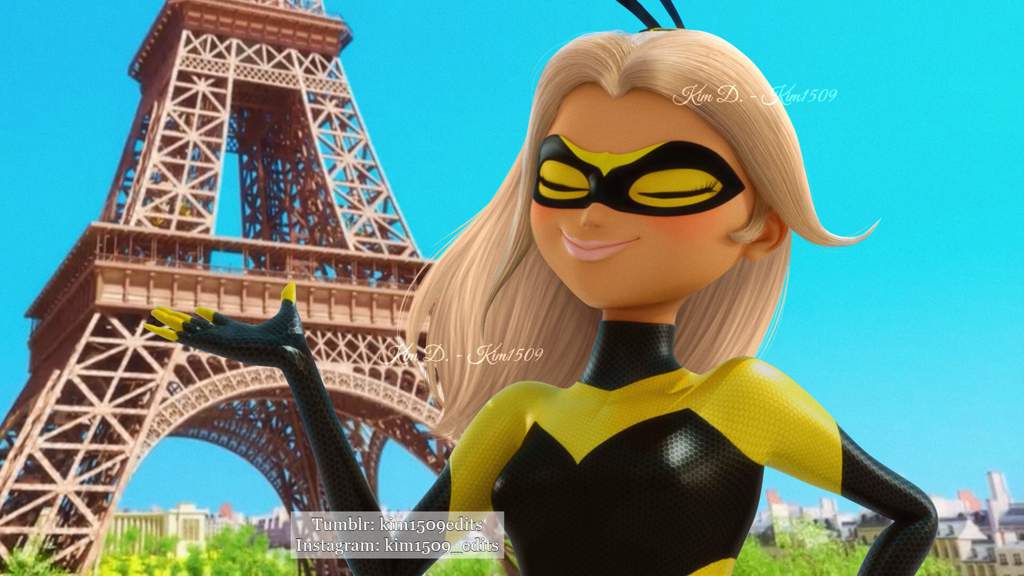 Queen Bee with hair down + Hair tutorial (By Kim1509) Miraculous Amino
