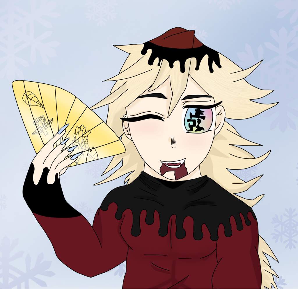 Upper Moon 2 Douma drawing Demon Slayer Kimetsu No Yaiba Amino