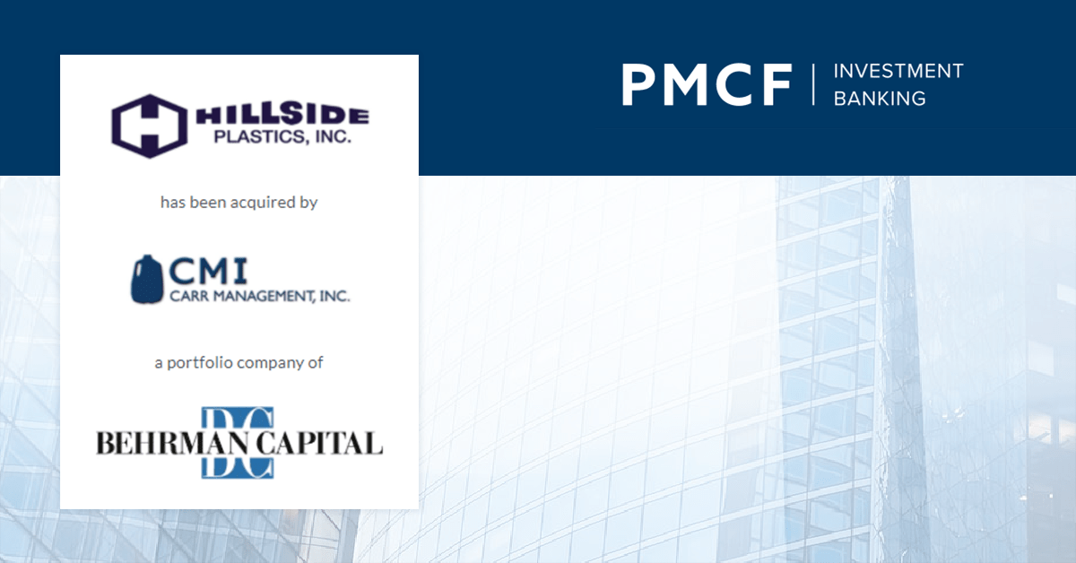 PMCF Advises Hillside Plastics, Inc. In Its Sale Transaction To Carr