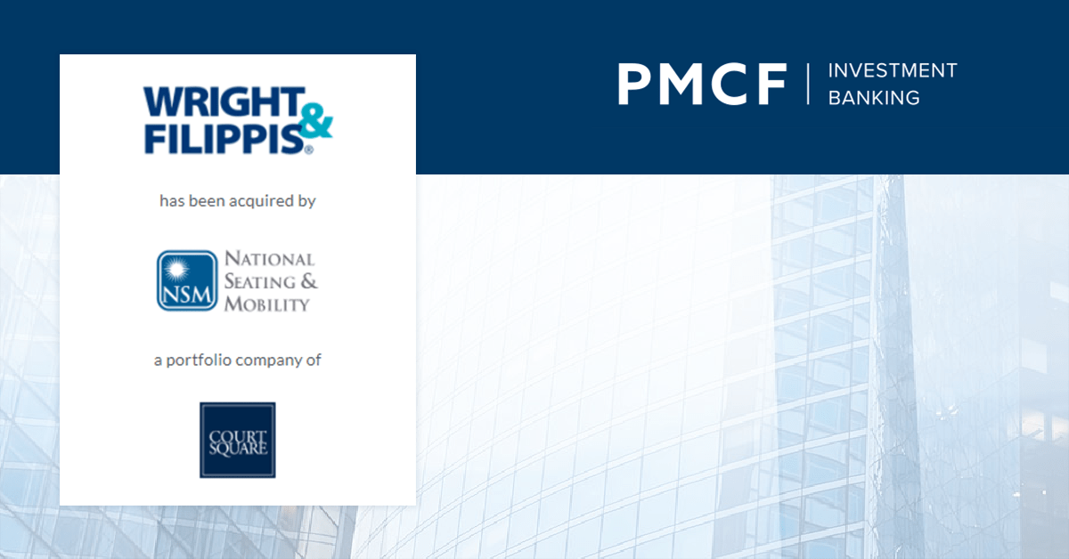 PMCF Advises Wright & Filippis In The Sale Of Its Specialty Seating And
