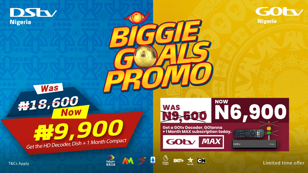 MultiChoice Nigeria Unveils Biggie Goals Promo On DStv, GOtv Decoders