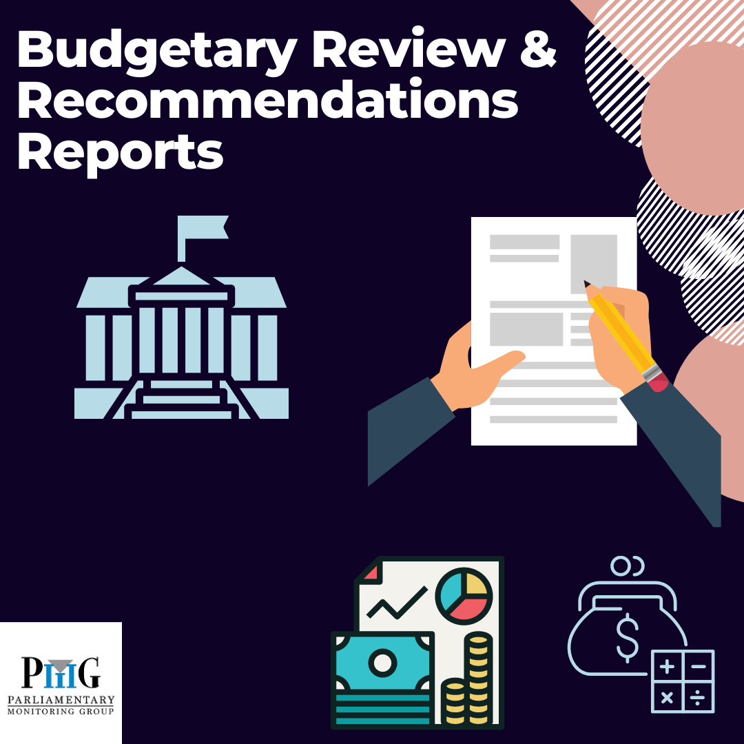 Explainer Budgetary Review and Reports PMG