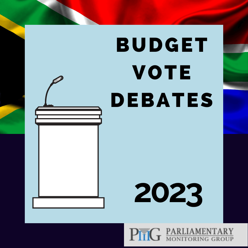 Budget Vote Debates 2023 PMG