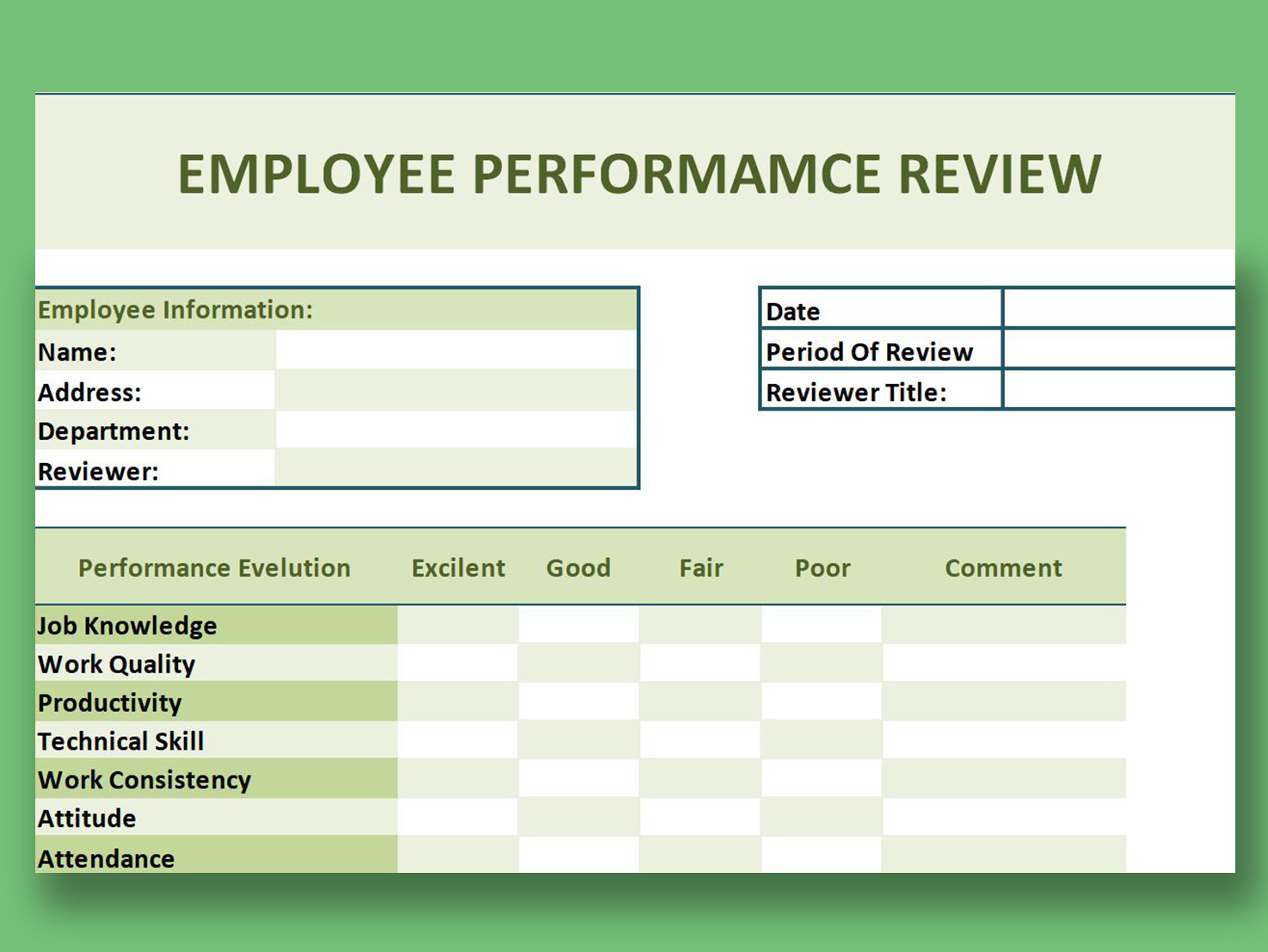 Top 3 Employee Performance Report Templates PMITOOLS