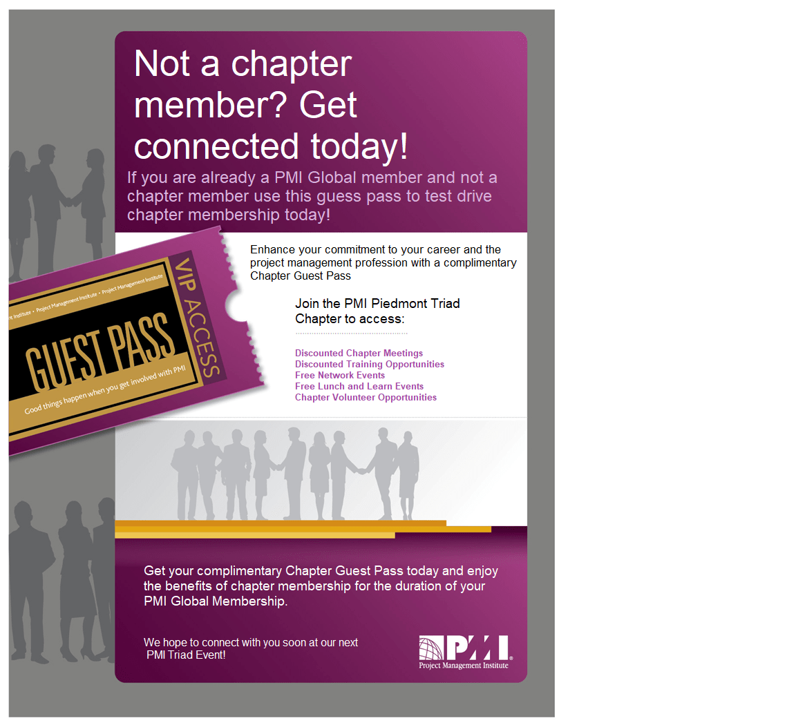 Guest Pass PMI NC Piedmont Triad