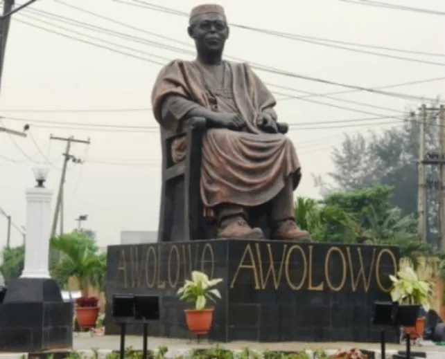 Image result for Awolowo, Fela Statues On Allen Roundabout