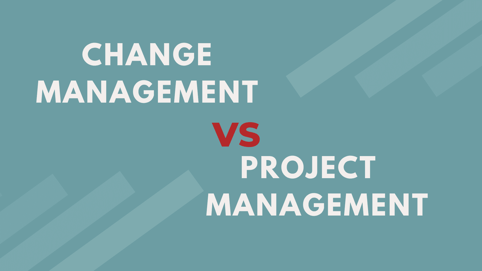 Change Management Vs Project Management PM Study Circle