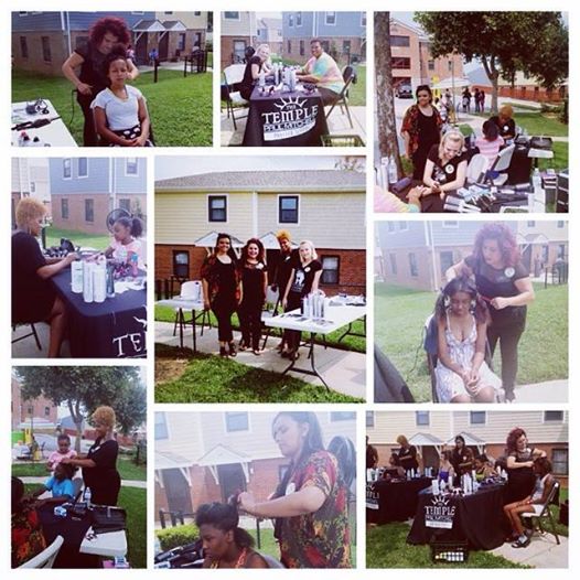 Temple Students Attend The Lucas Village Block Party THE TEMPLE a