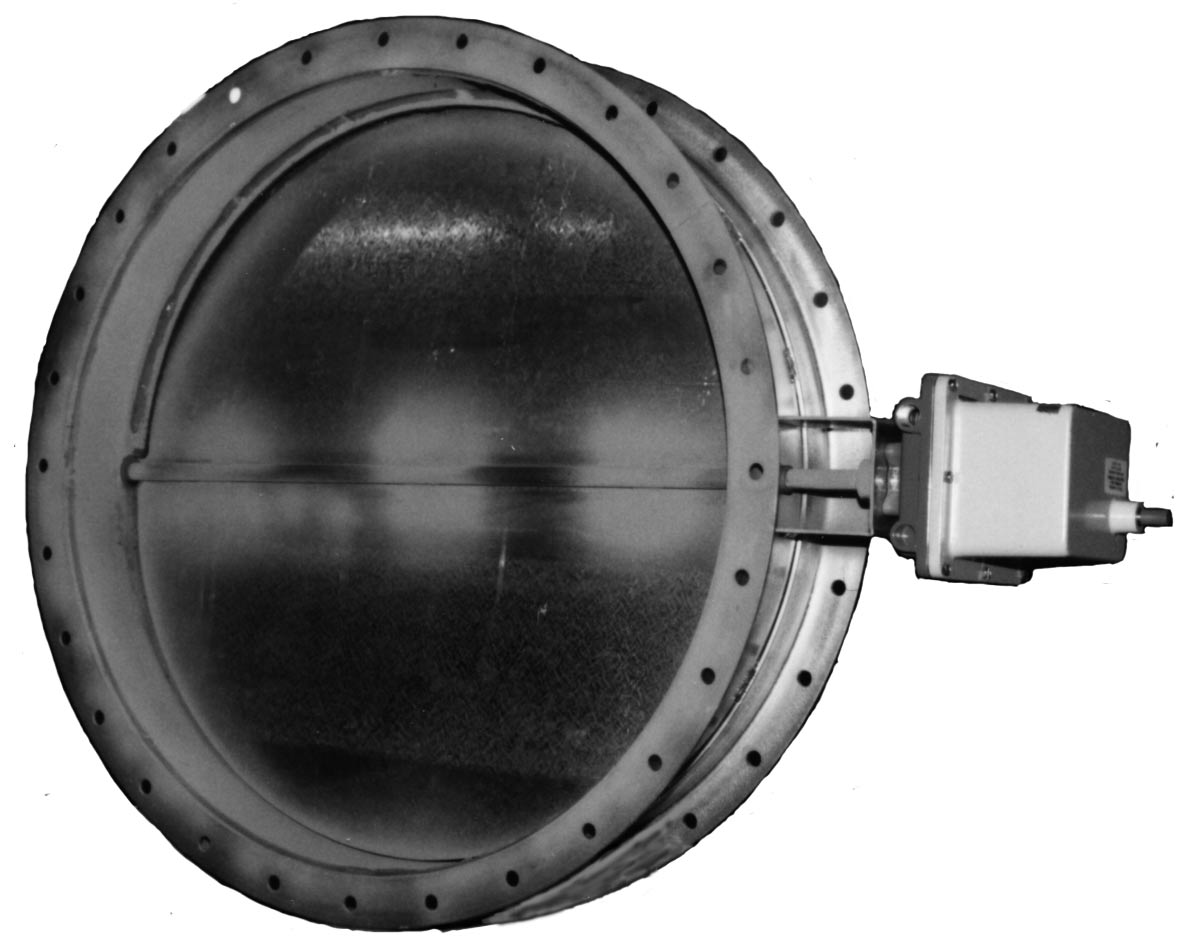 Isolation Dampers, Manual, Pneumatic or Electric Actuators are available