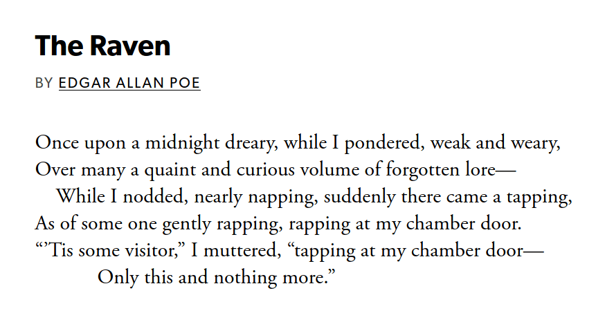 The Raven Poetry Foundation