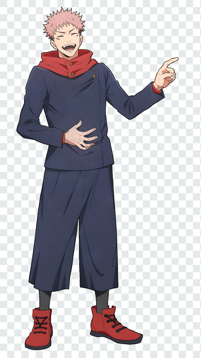 Yuji Itadori Laughing Png Transparent Jujutsu Kaisen Pnganime