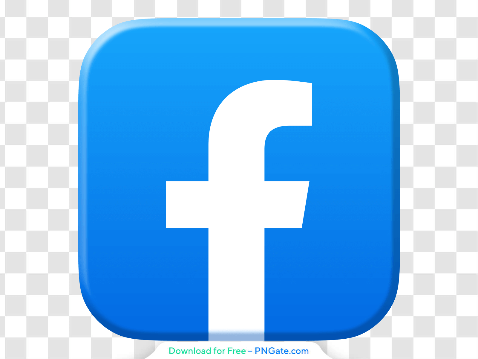 Facebook Blue 3D Rounded Icon PNG Image Download for Free PNGate