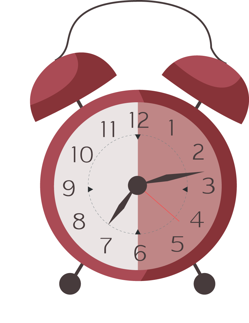 Alarm clock PNG transparent image download, size 848x1099px