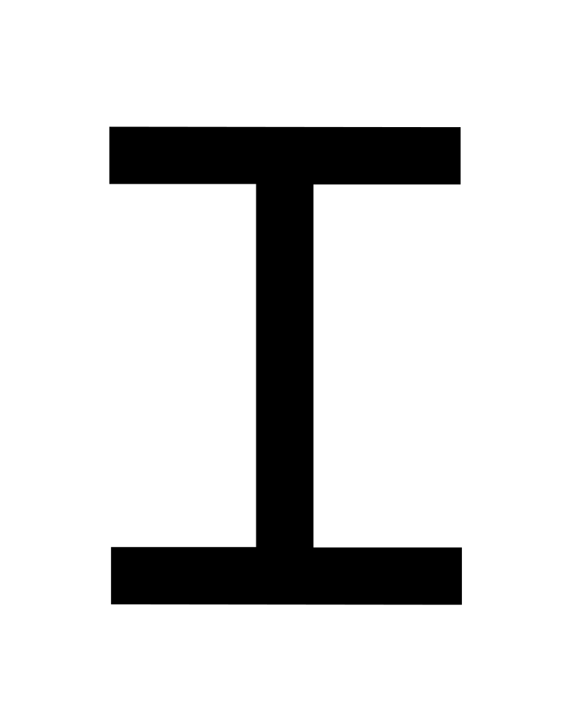 letter I PNG transparent image download, size 831x1024px