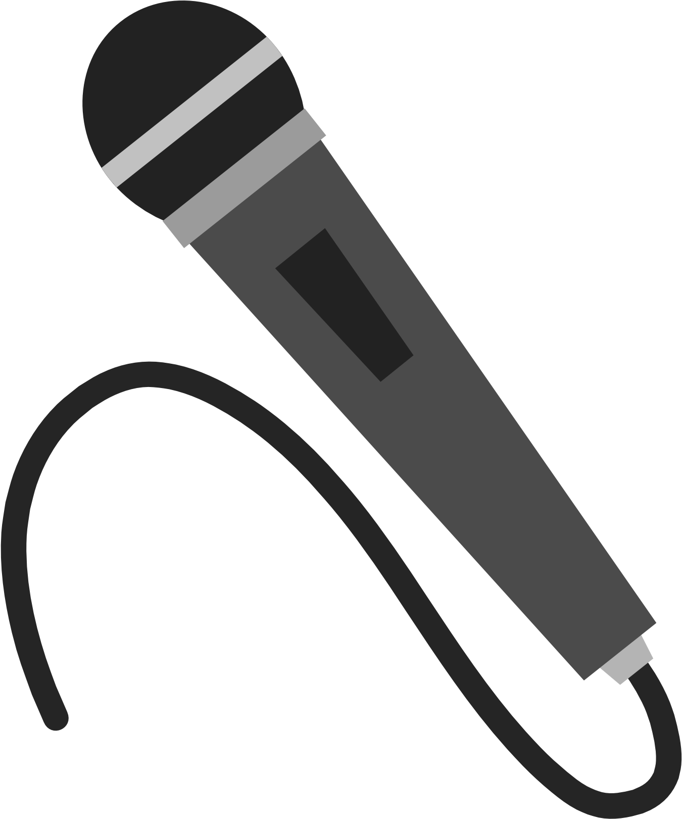 Microphone PNG transparent image download, size 1350x1621px