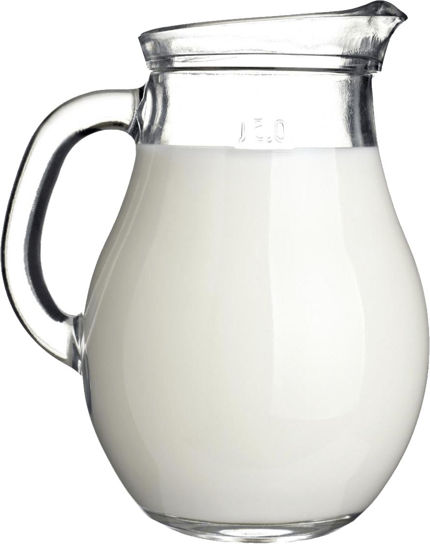 Milk jar PNG transparent image download, size 884x1119px