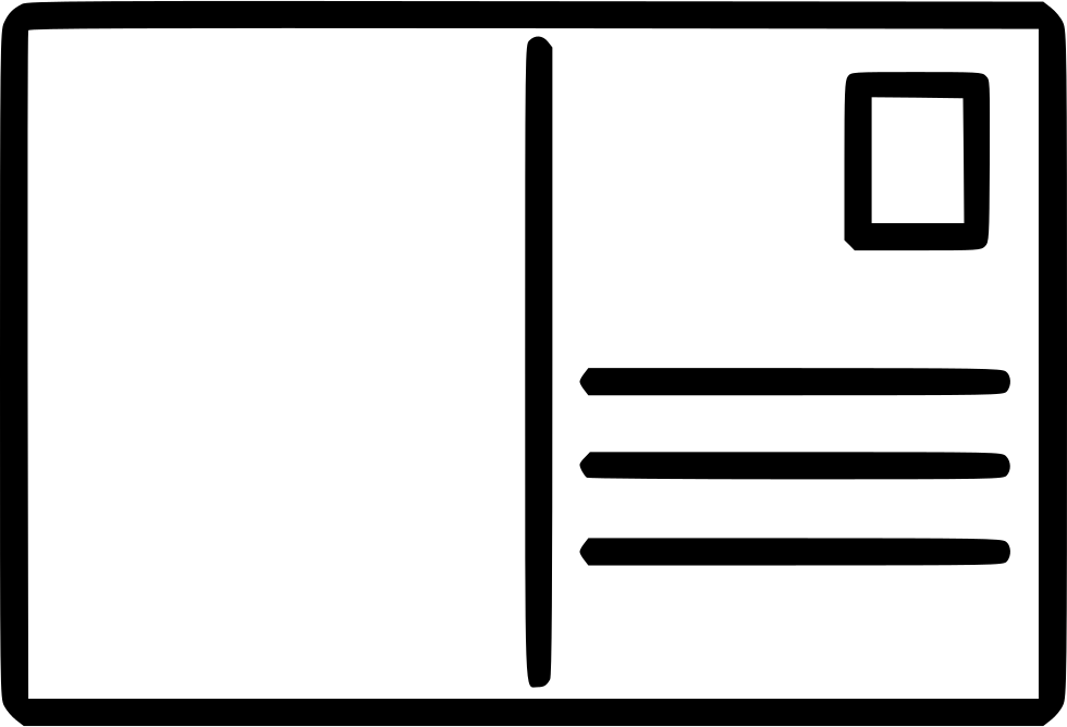 Postcard PNG transparent image download, size 980x668px