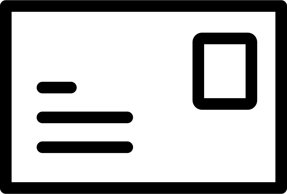 Postcard PNG transparent image download, size 980x662px