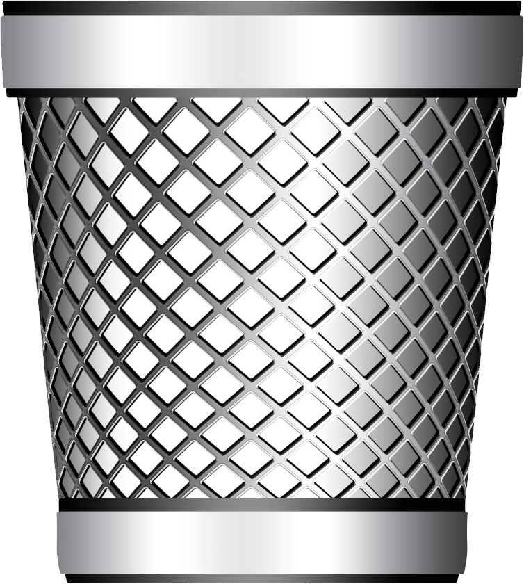 Trash can PNG transparent image download, size 754x840px