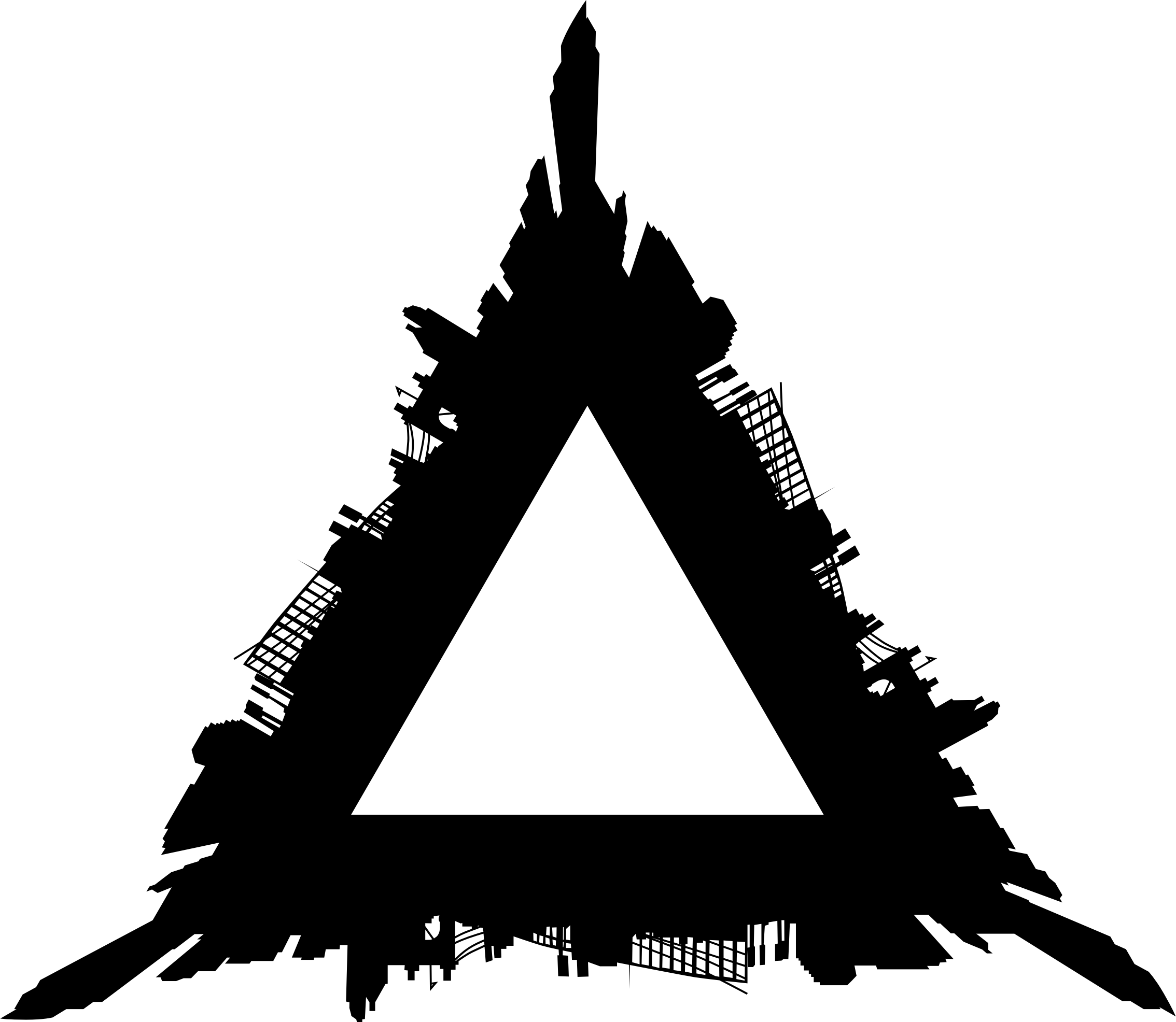 Triangle PNG transparent image download, size 2268x1972px