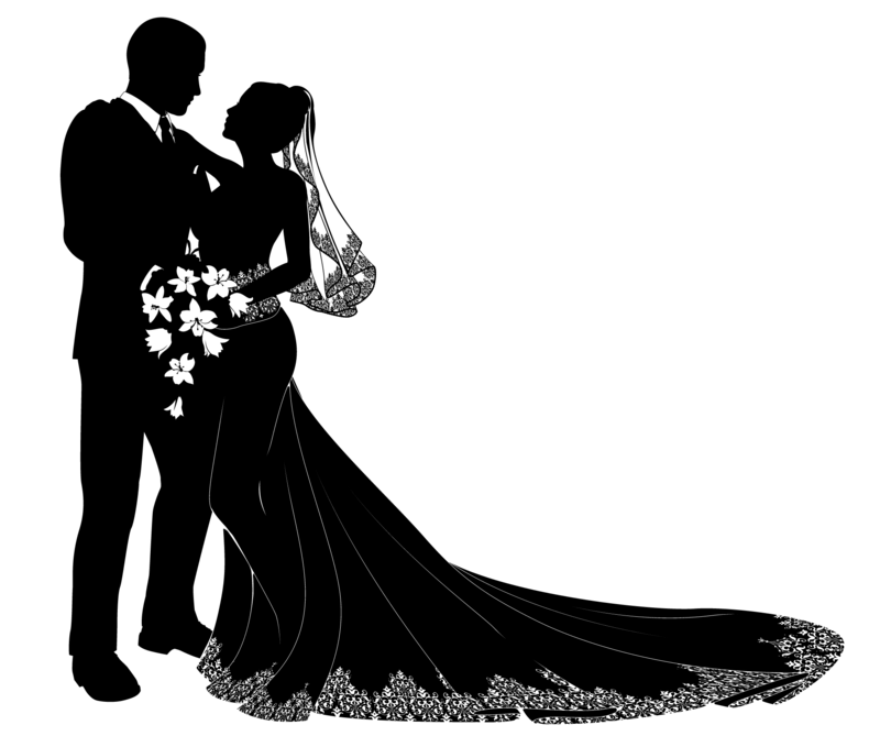 Wedding couple PNG transparent image download, size 800x679px