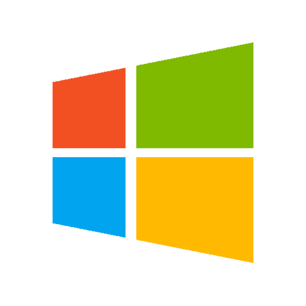Microsoft windows logo PNG transparent image download, size: 1000x1000px