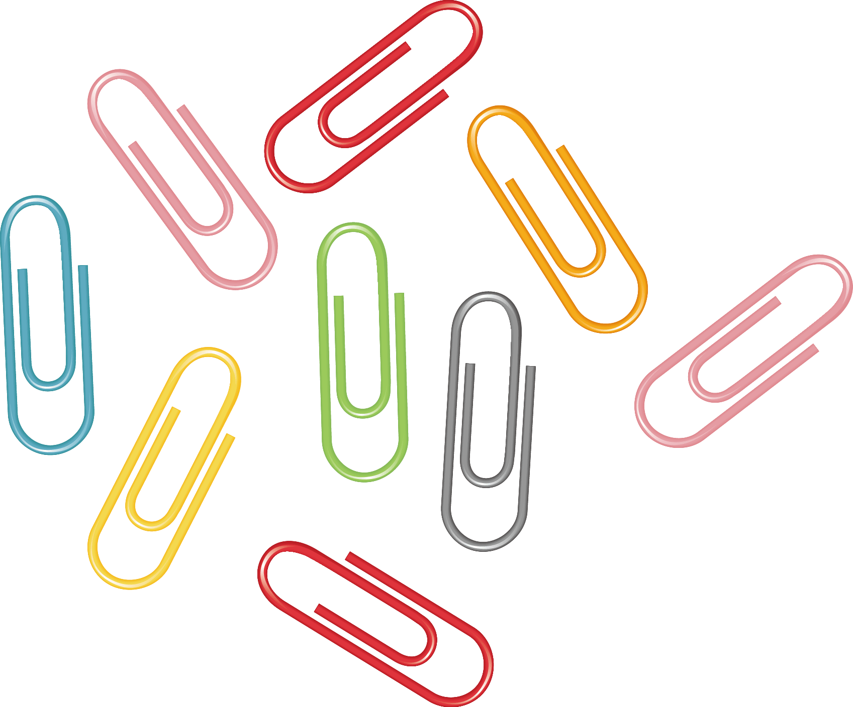 Paper clip PNG transparent image download, size 1697x1408px