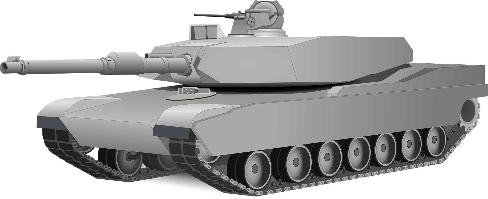 M1 Abrams tank PNG transparent image download, size 1920x782px
