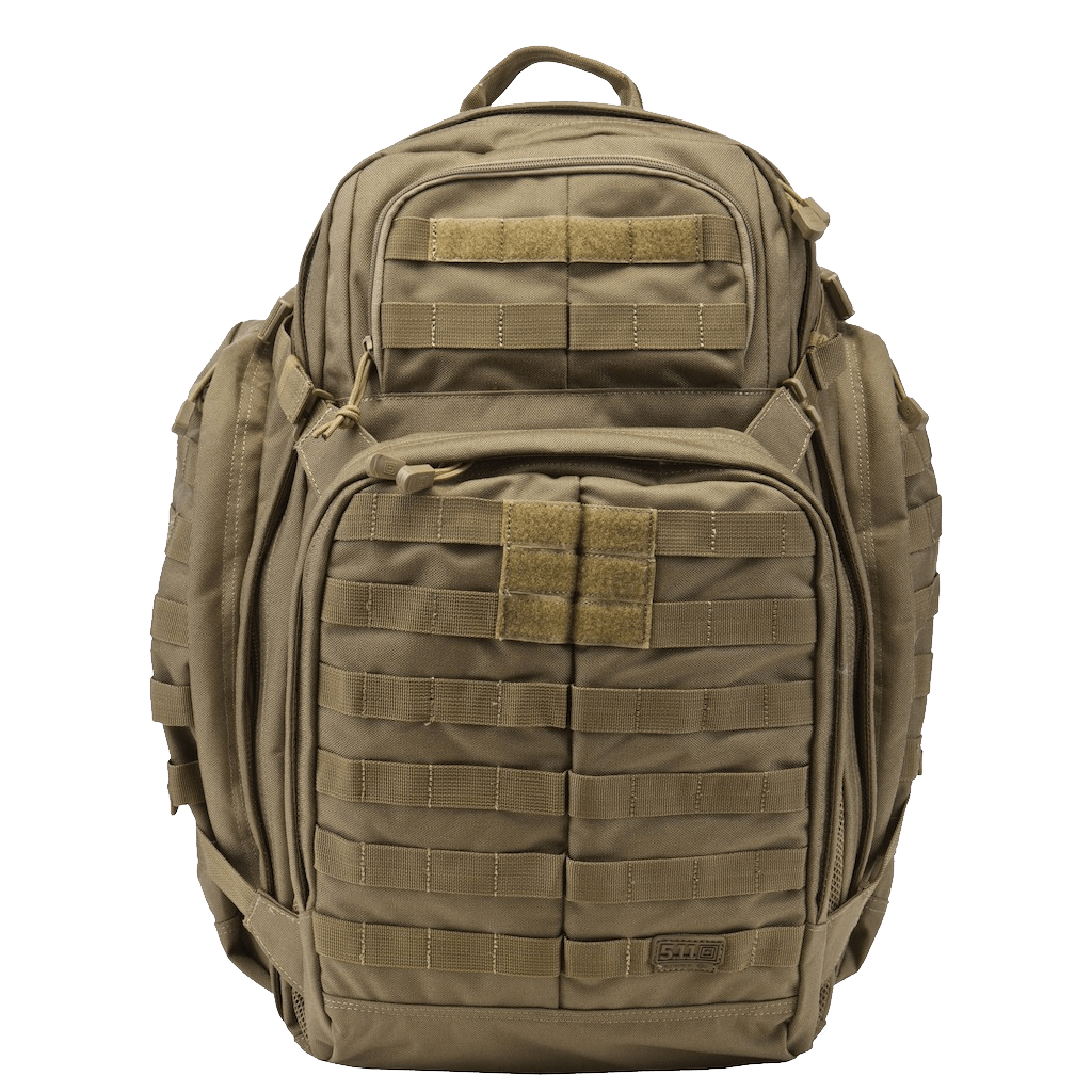 Military backpack PNG image