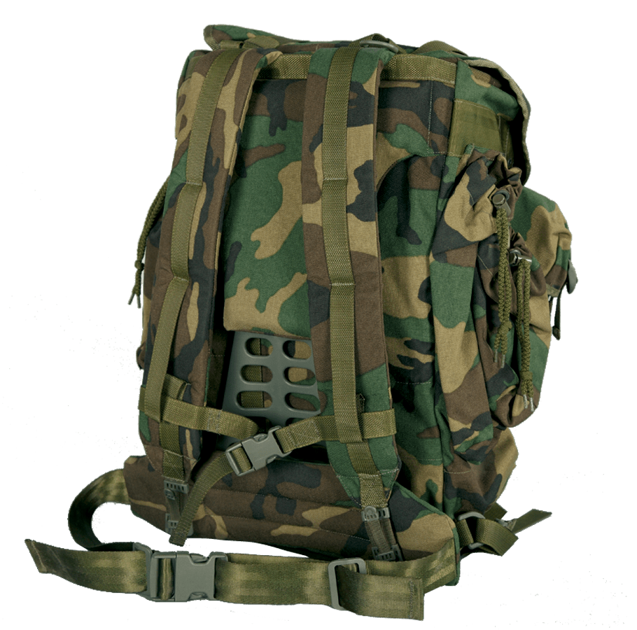 Military backpack PNG image