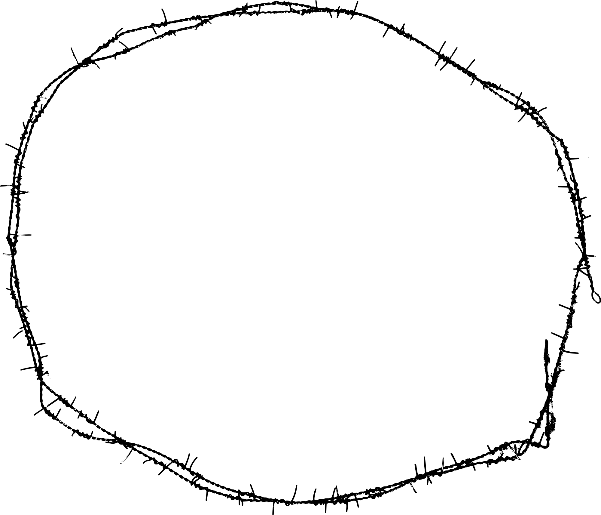 Barbed wire PNG transparent image download, size 2000x1712px