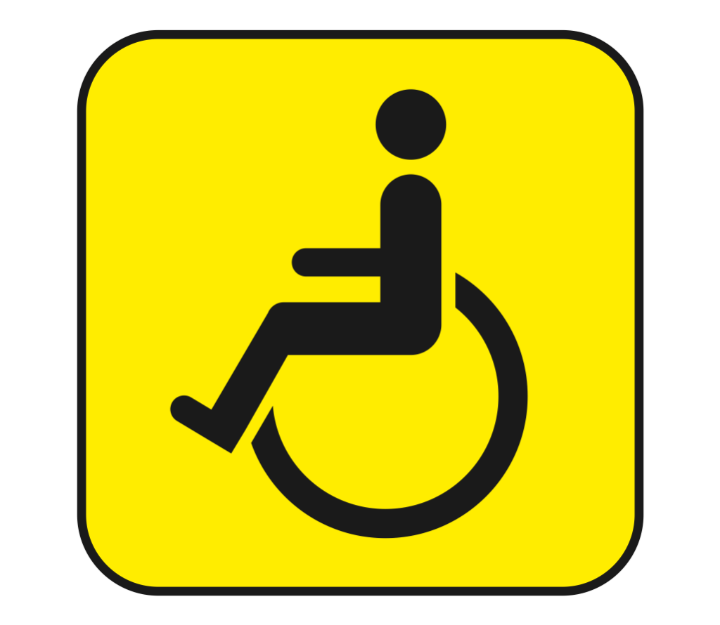 Disabled handicap symbol PNG