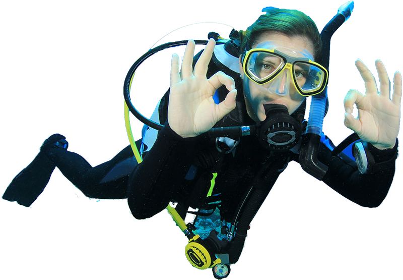 Diver PNG transparent image download, size 800x555px