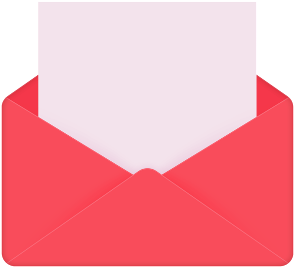 Envelope PNG transparent image download, size 600x545px