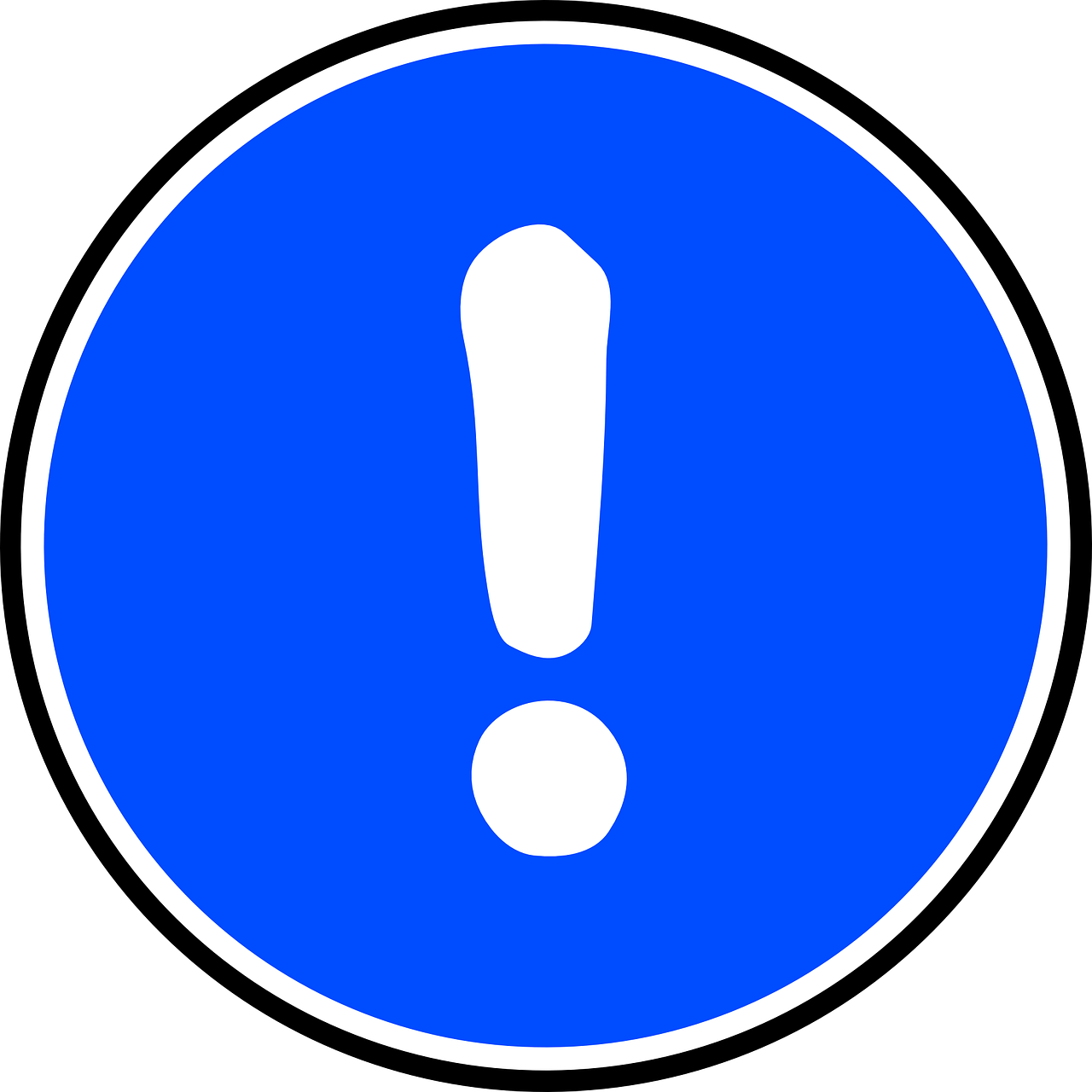 Exclamation mark PNG transparent image download, size 1280x1280px