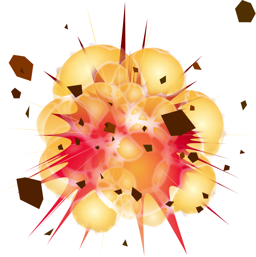 Explosion PNG transparent image download, size: 1021x1024px