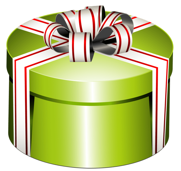 Gift box PNG transparent image download, size 600x568px