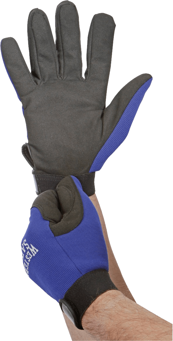 Gloves on hands PNG image