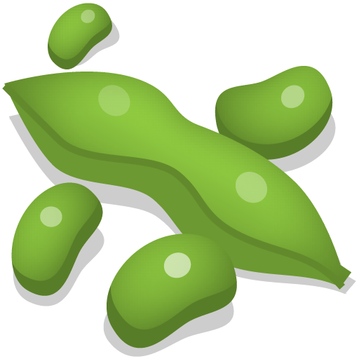 Green bean PNG transparent image download, size 512x512px