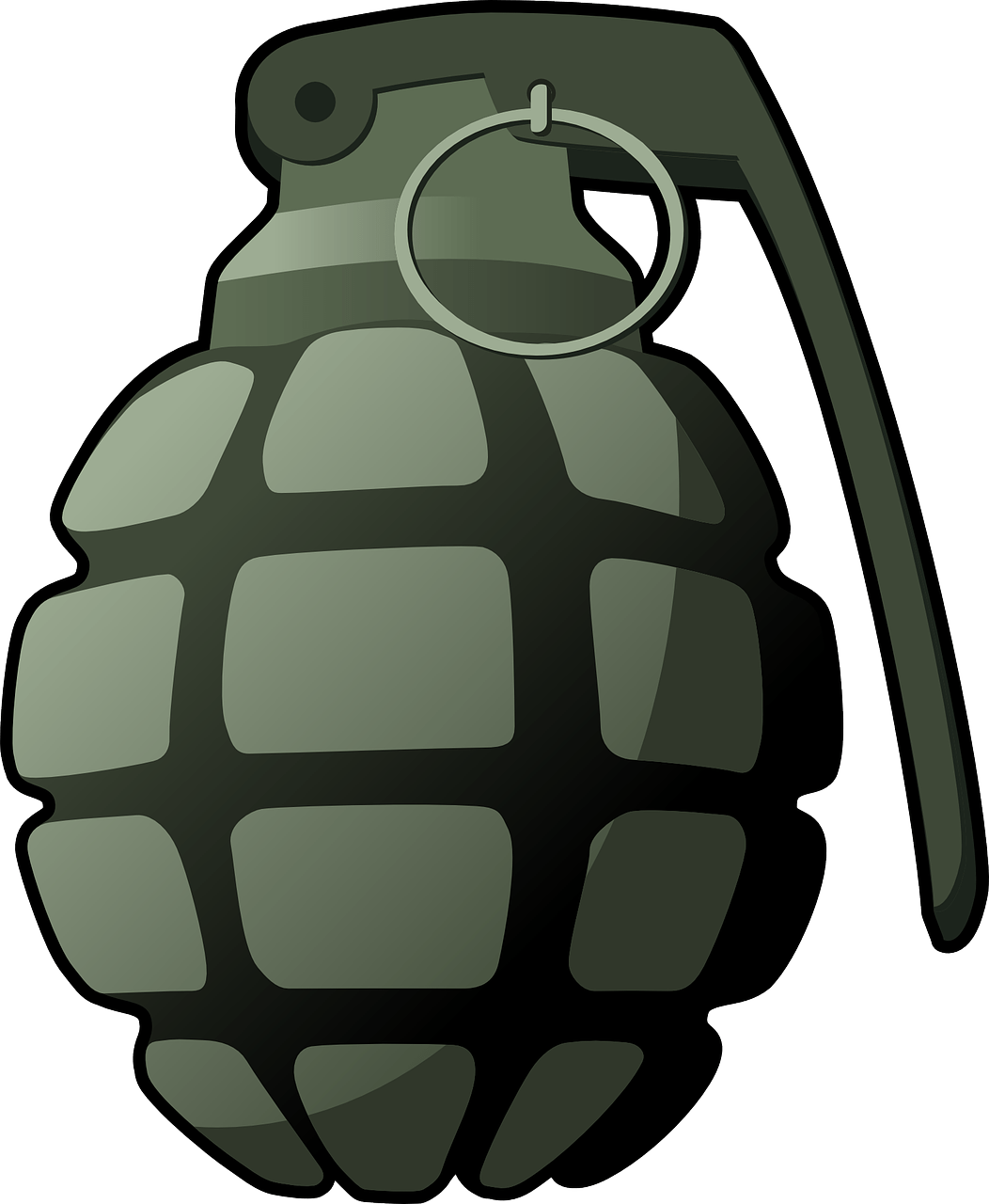 Hand grenade PNG transparent image download, size 1052x1280px