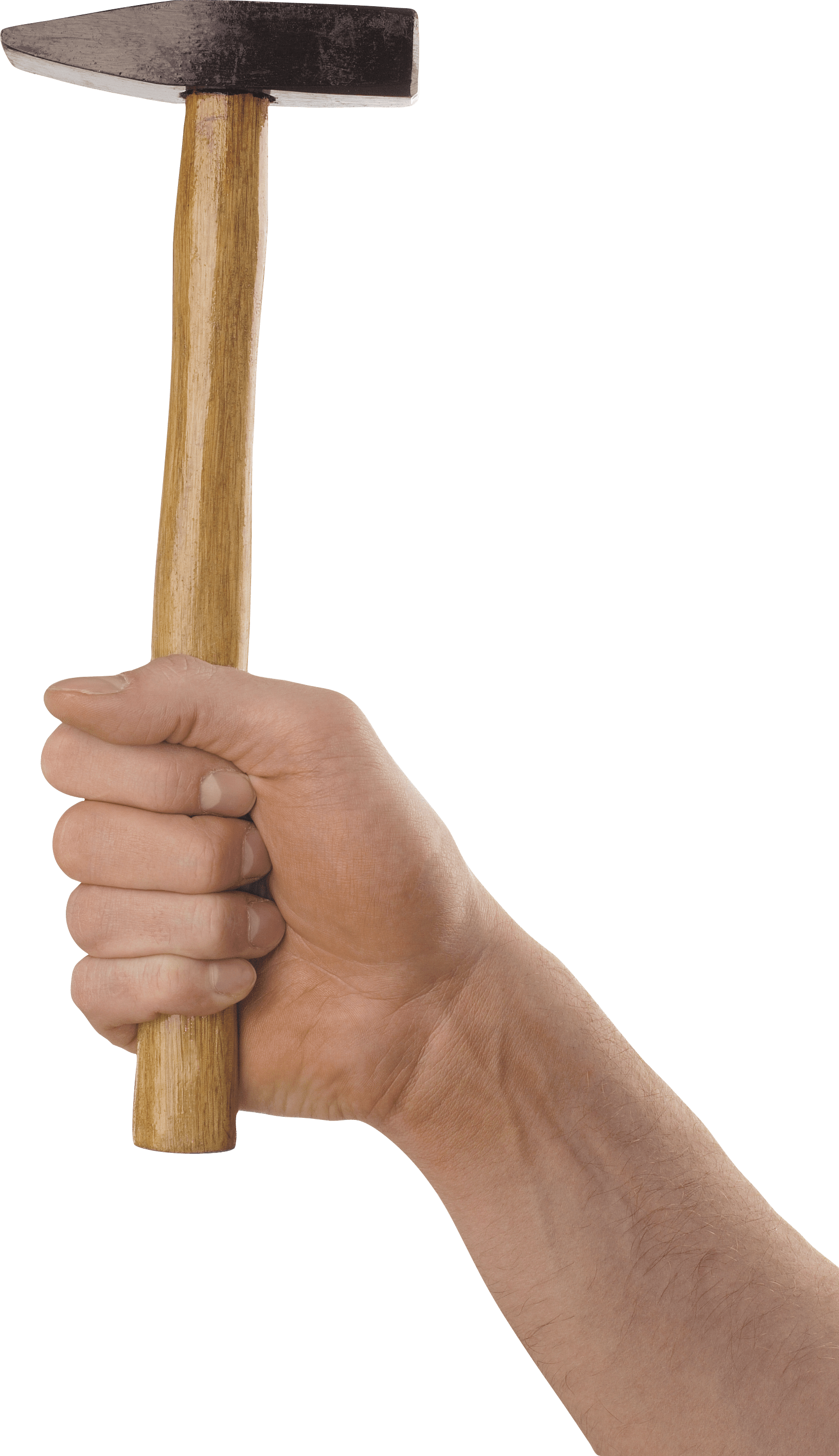 Hammer in hand PNG image