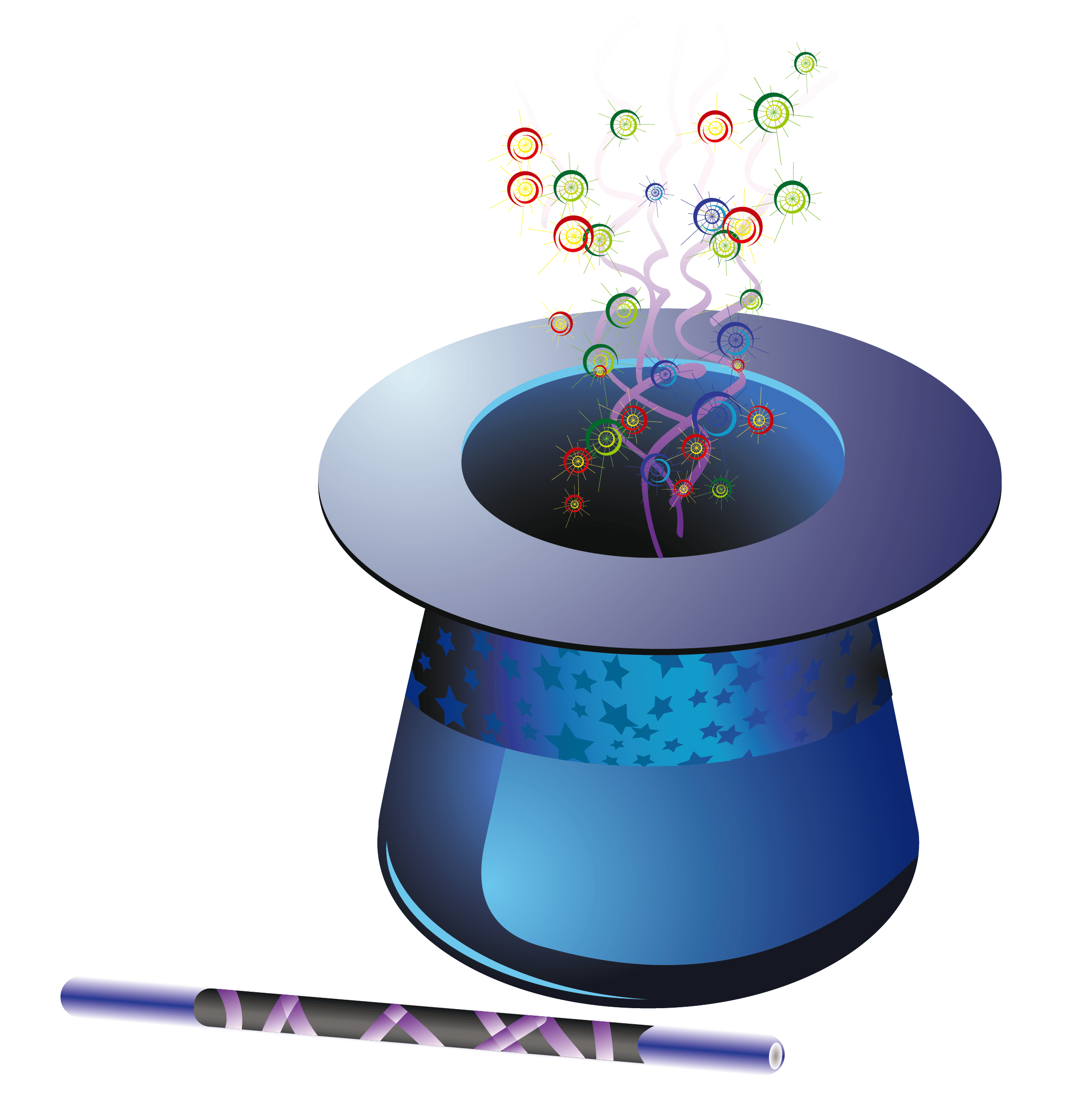 Magic hat PNG transparent image download, size 2303x2384px