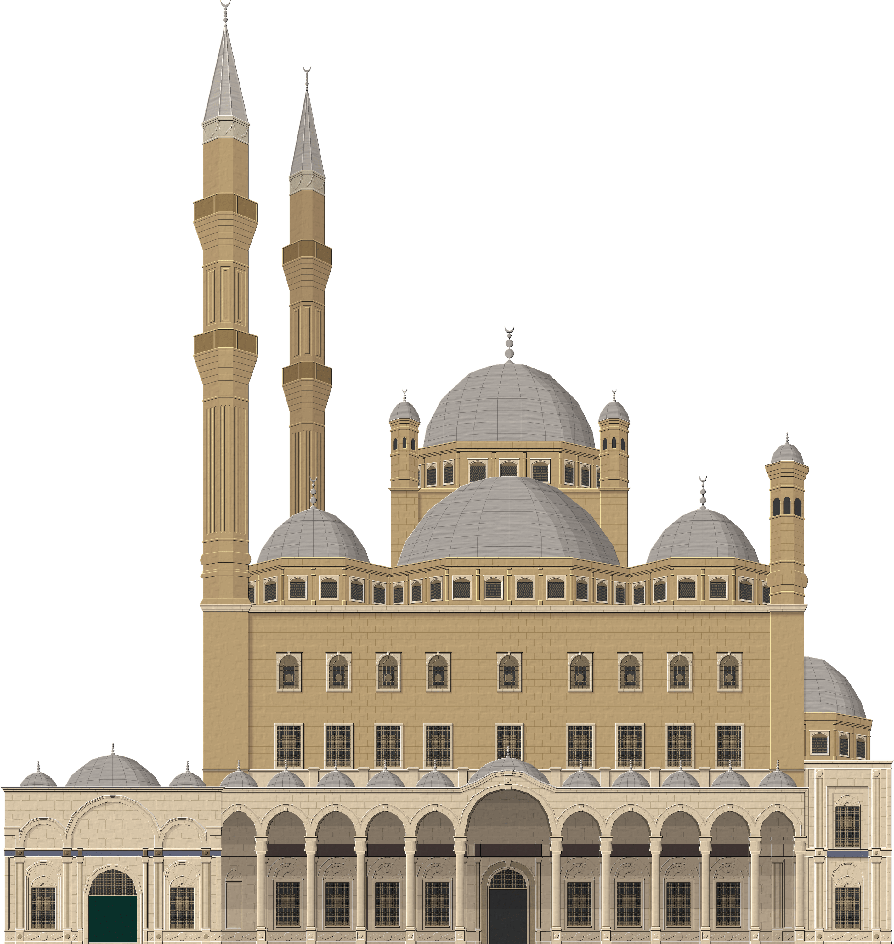 Mosque PNG transparent image download, size 2840x3000px