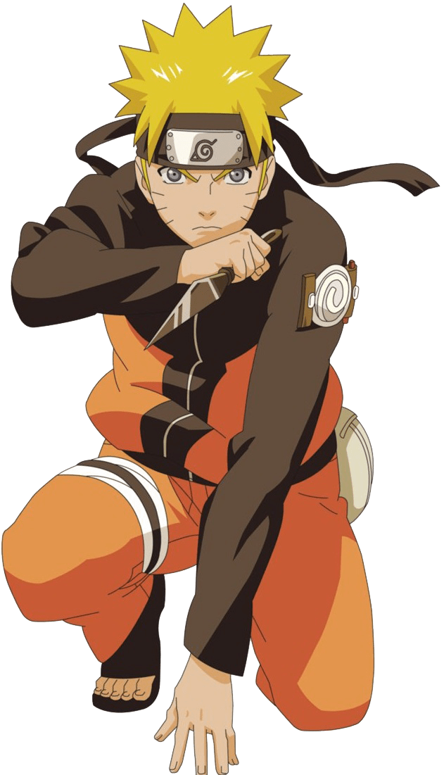 Naruto sitting PNG transparent image download, size 631x1101px