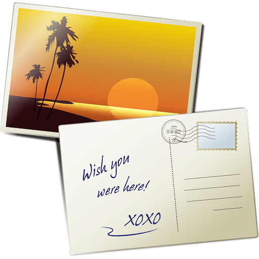Postcard PNG transparent image download, size 512x512px